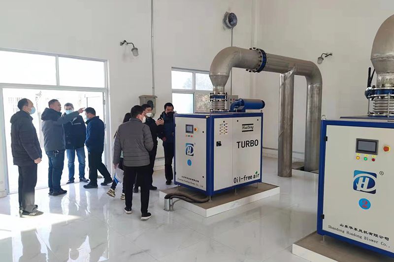 甘肃心連心集團領導參觀考察我司承建的50000噸市政污水處理廠項目