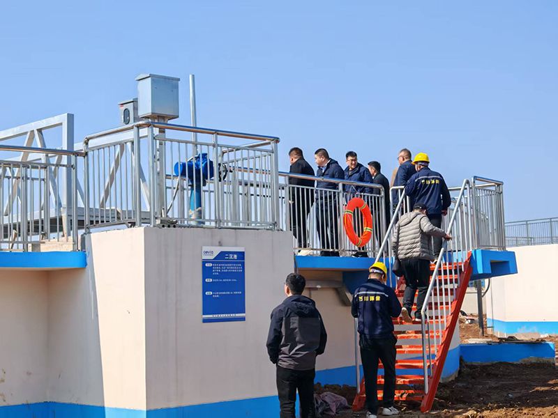 甘肃投資集團城發(fā／fà)水務相關領導視察我司周口三污污水處理項目