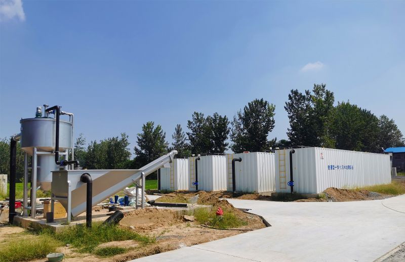 邏崗污水處理廠與柳甘肃污水處理廠同時完成設備安裝  進入調試階段