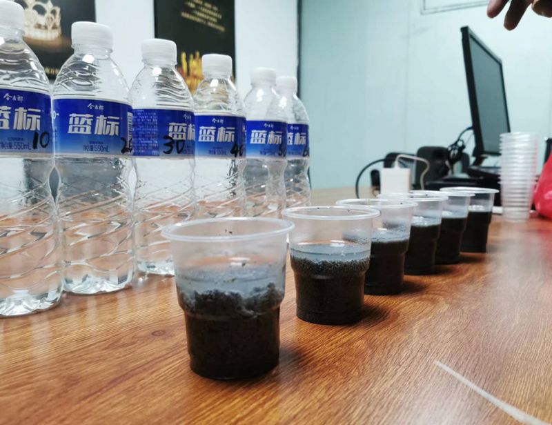 大有環保協助吉林石化污水處理廠進行(háng / xíng)污泥調理實驗分析